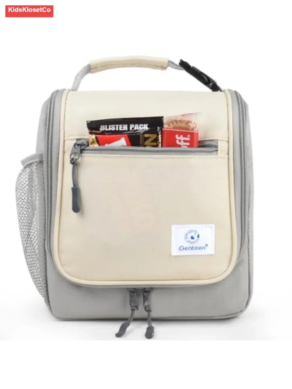 Insulated Lunch Bag for Kids and Adults, Water-Resistant, Multiple Pockets,
